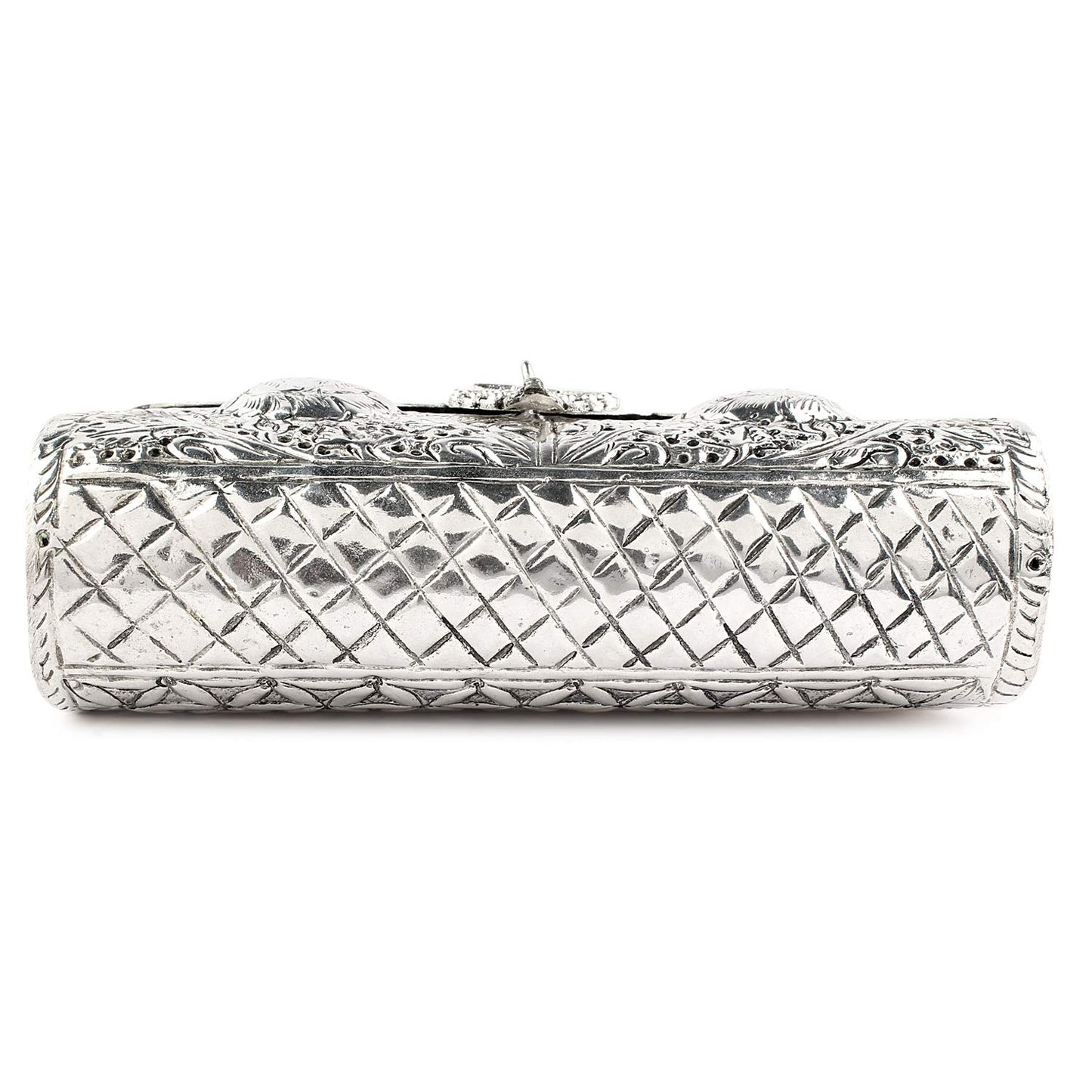 Trend Overseas Bridal Women's Antique Brass Purse Ethnic Handmade Metal Clutch Bag