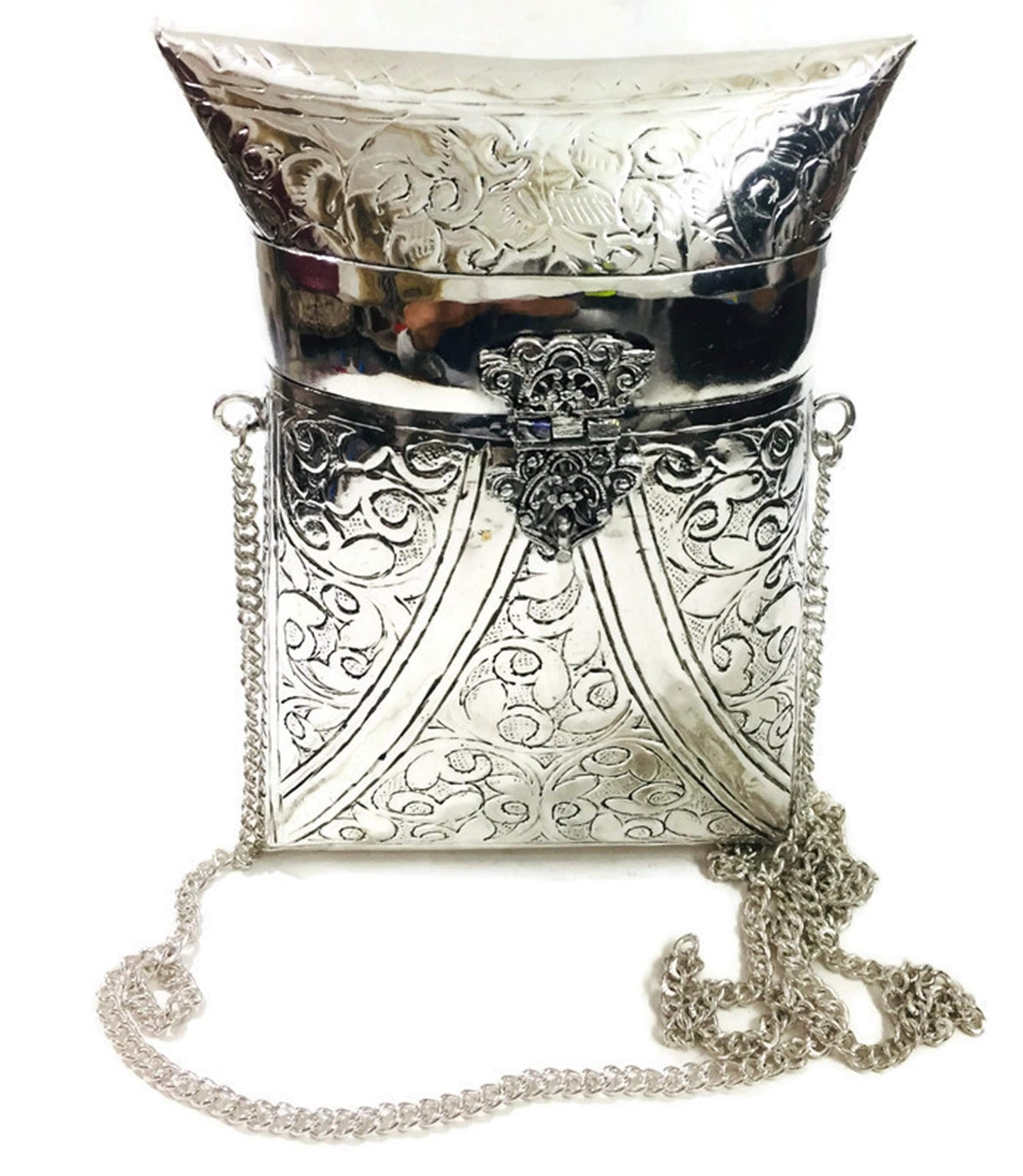 Trend Overseas Cell Phone Purse Brass Purse antique Ethnic clutch evening clutch shoulder handbag Small Crossbody Bag Bridal Party bag