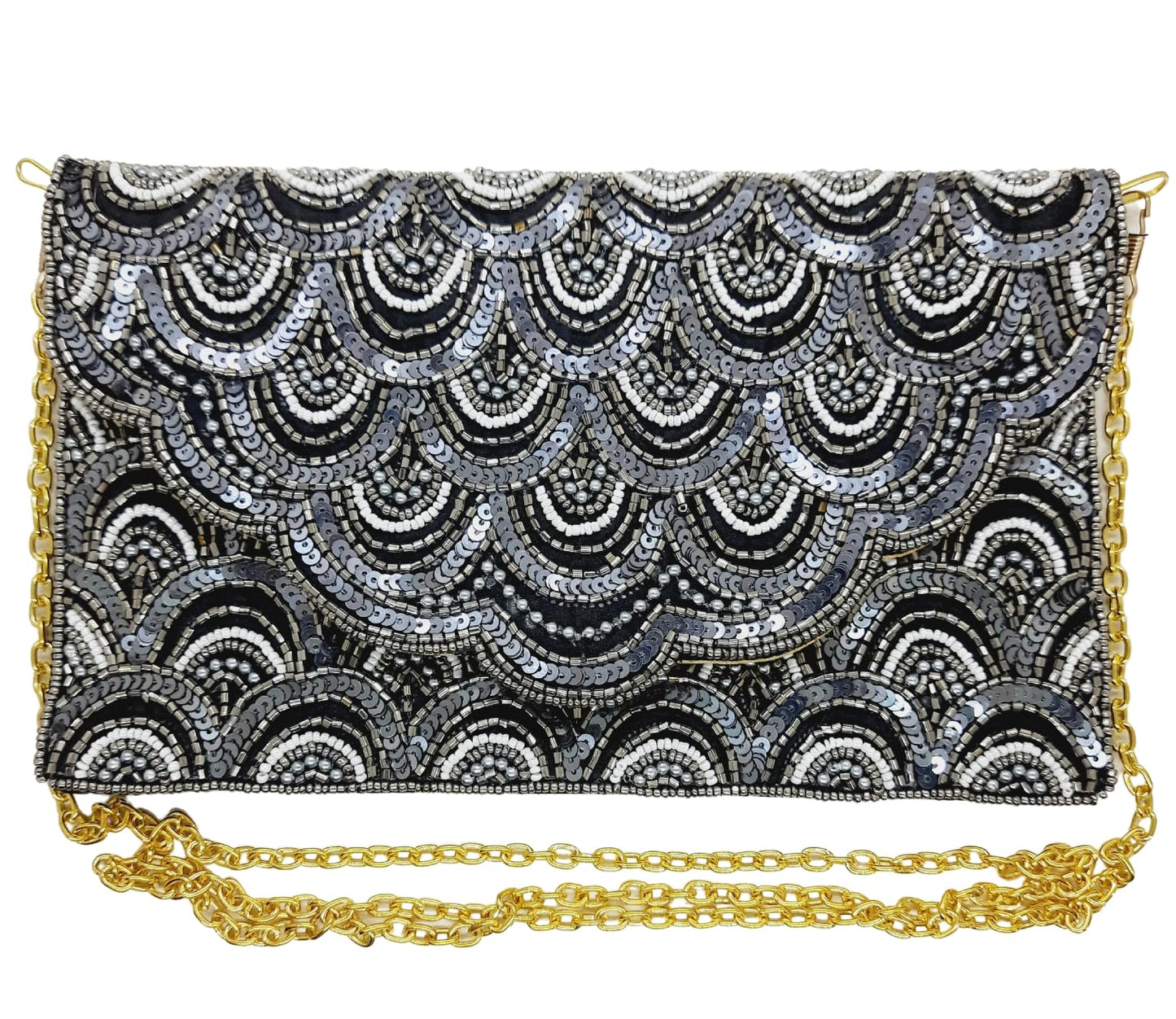 Trend Overseas Acrylic Beaded Wedding Boho Clutch bag Bohemian bag Evening Bag Ladies Purse Handbag Party Envelope Clutch Embroidered clutch