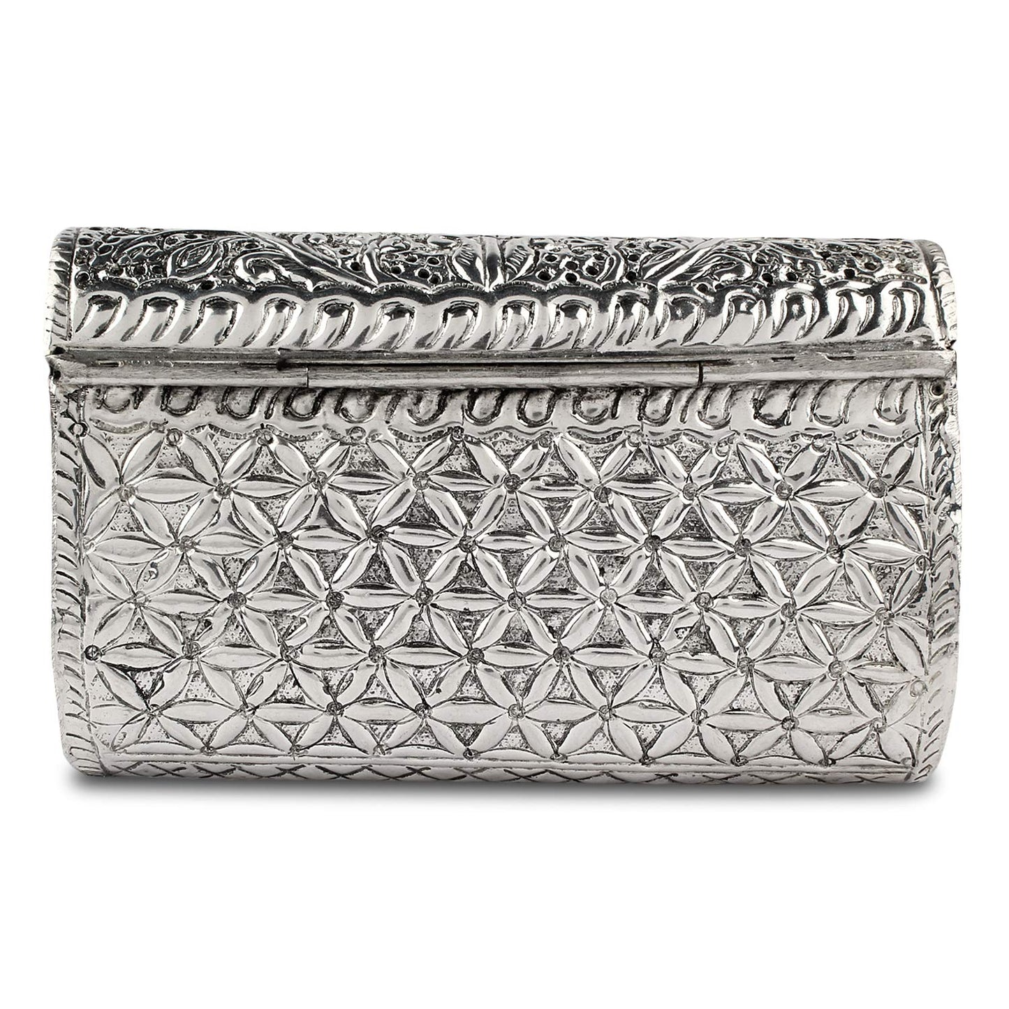 Trend Overseas Bridal Women's Antique Brass Purse Ethnic Handmade Metal Clutch Bag
