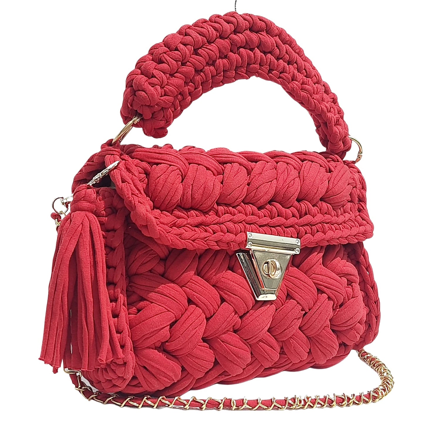 Trend Overseas T-shirt Cotton Yarn handbag Luxury crochet purse Sling bag evening bags luxury handbag