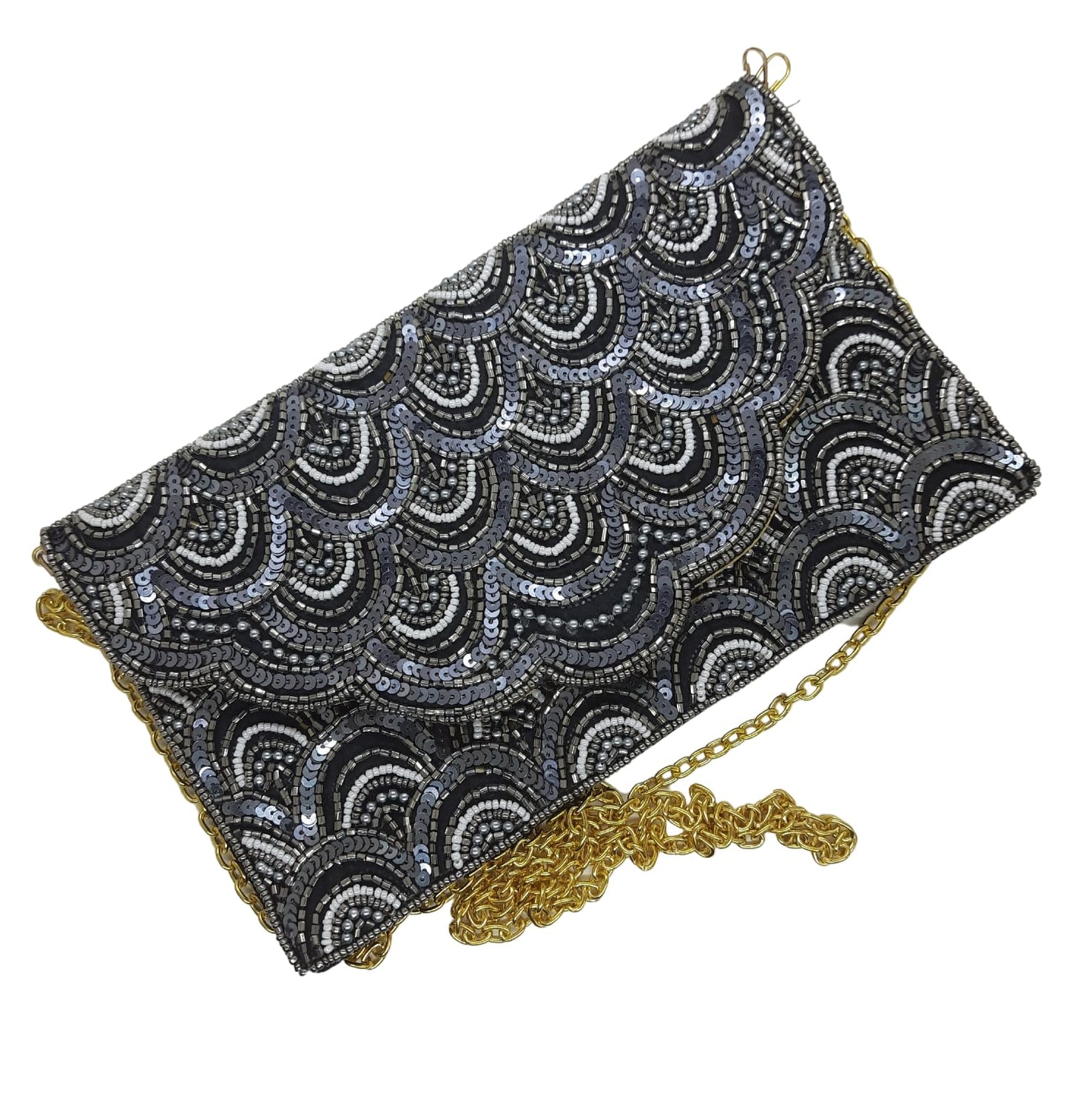 Trend Overseas Acrylic Beaded Wedding Boho Clutch bag Bohemian bag Evening Bag Ladies Purse Handbag Party Envelope Clutch Embroidered clutch
