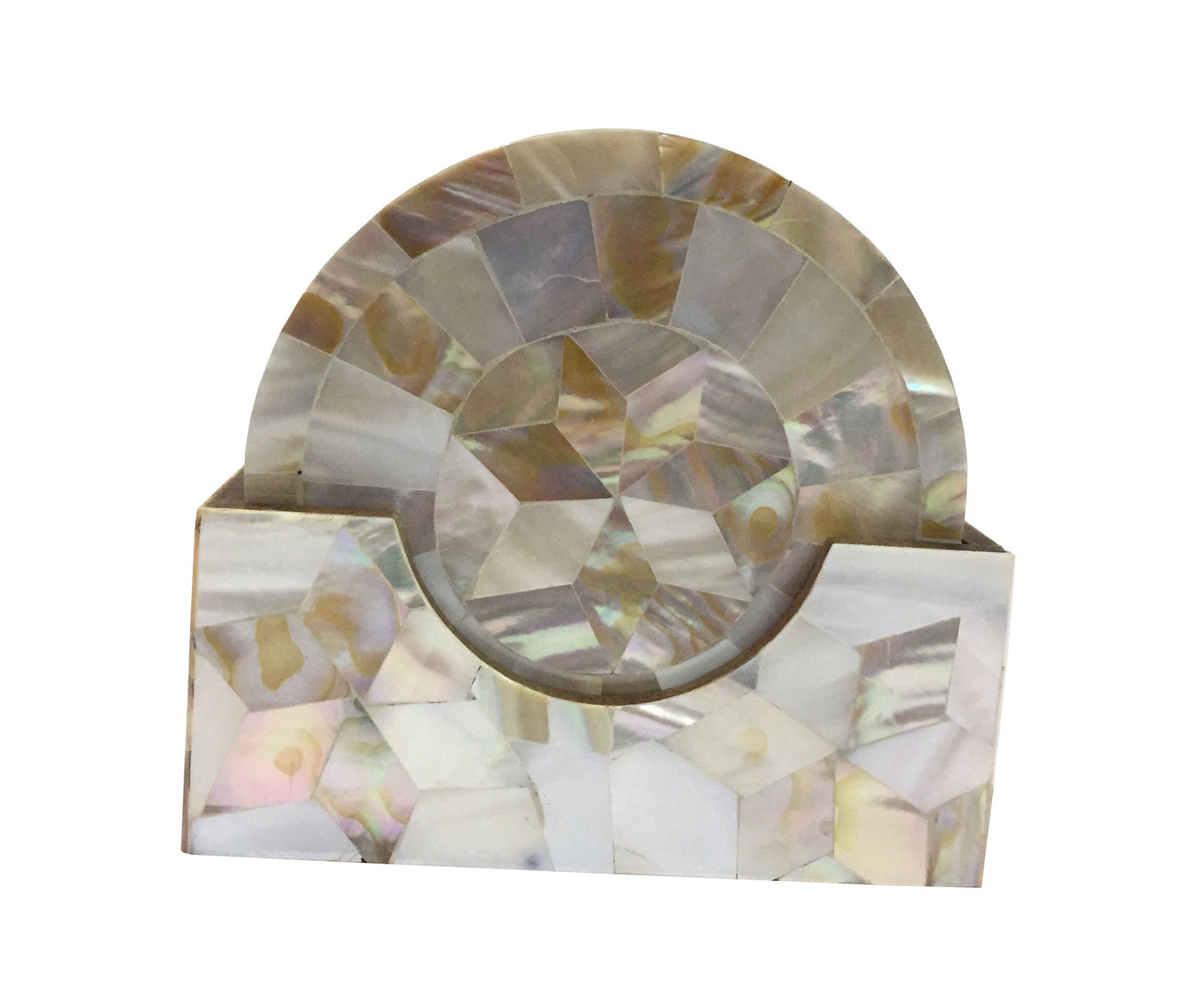 Decorative Mother of Pearl Coaster Set MOP Coaster Gift Item Home Decor Corporate Gift Unique Coaster