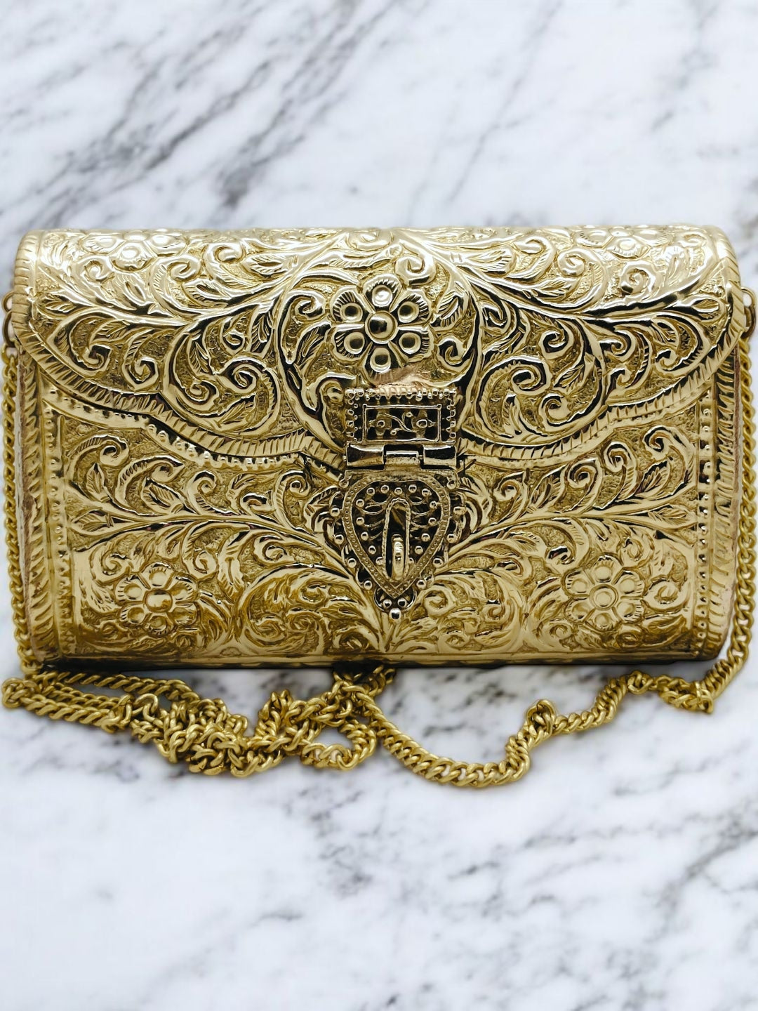Trend Overseas Brass Metal Bag Purse Vintage Style Brass Purse antique clutch Ethnic clutch Handmade Women metal clutch Bag