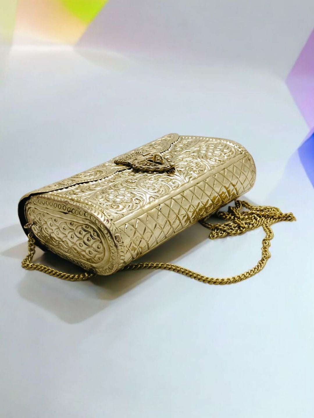 Trend Overseas Brass Metal Bag Purse Vintage Style Brass Purse antique clutch Ethnic clutch Handmade Women metal clutch Bag