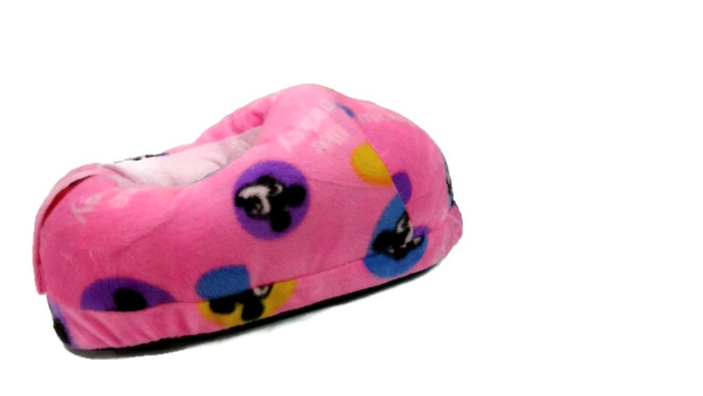 Trend Overseas Women's Pink Emoji Winter Slipper Warm Shoes- Free Size