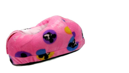 Trend Overseas Women's Pink Emoji Winter Slipper Warm Shoes- Free Size