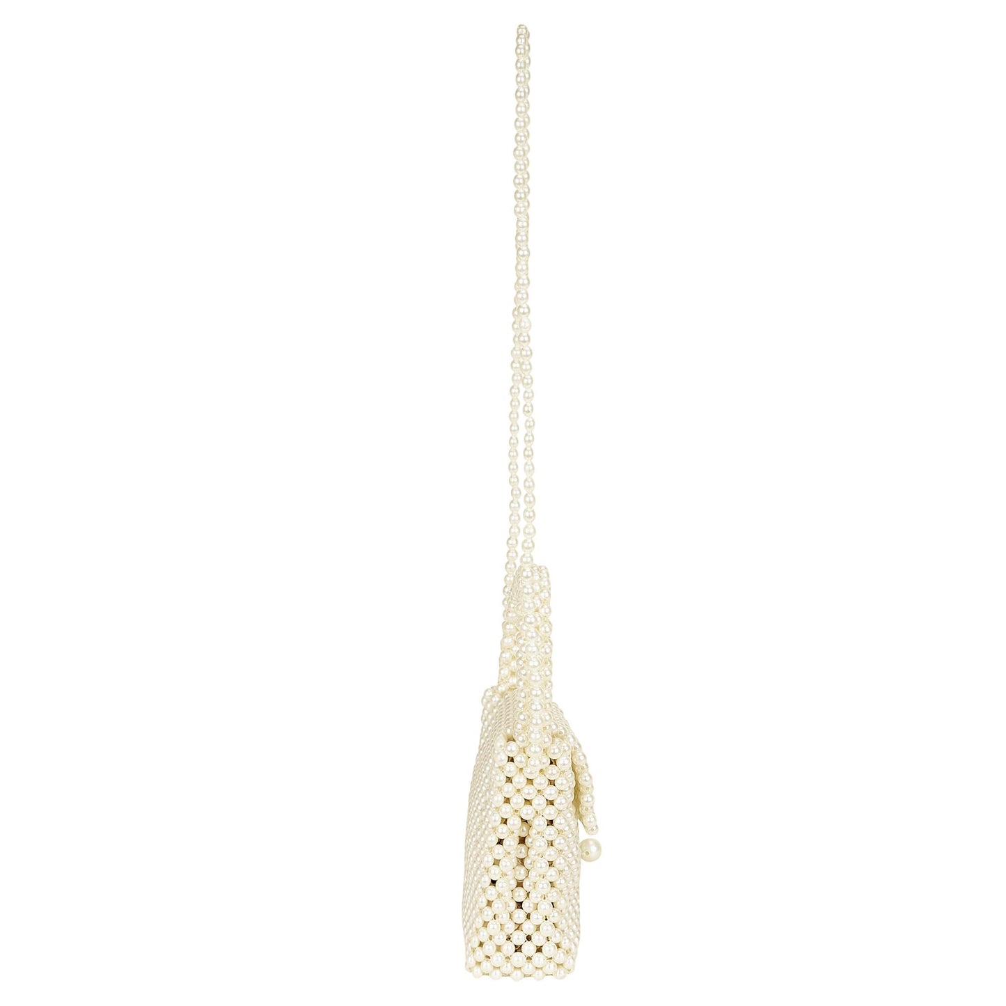 Trend Overseas Handmade White/Ivory Pearl Beaded Sling Bags For Women/Stylish Handbags For Girls/Latest Trendy Pearl Tote Bag