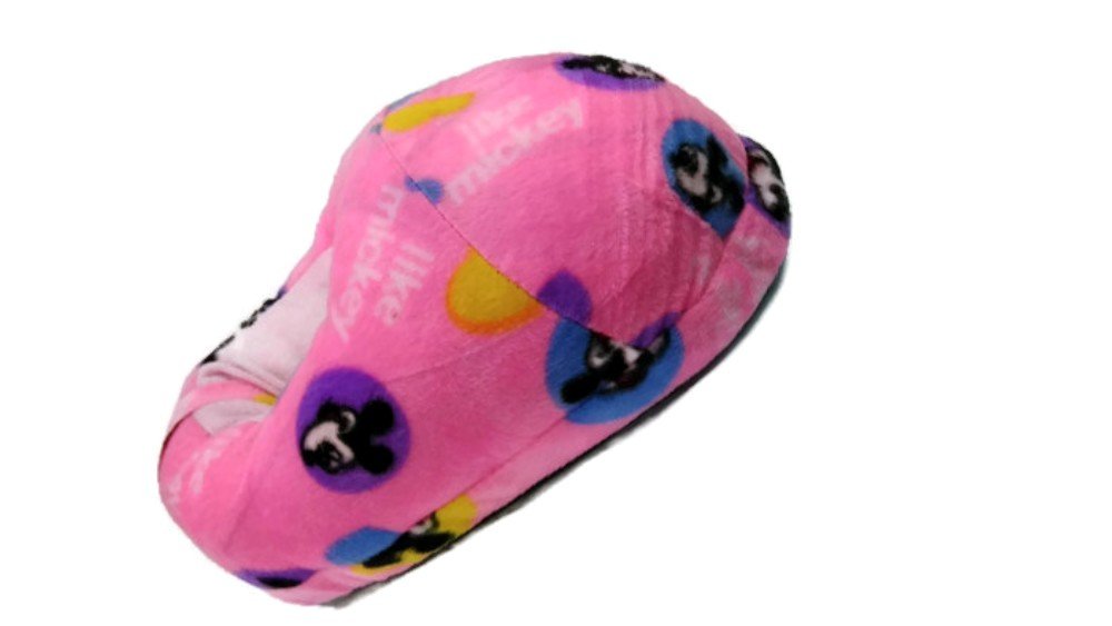 Trend Overseas Women's Pink Emoji Winter Slipper Warm Shoes- Free Size