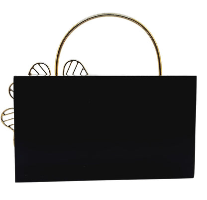 Trend Overseas Bridal Acrylic Clutch Hand Clutches for Girls - Luxury and Fashionable Resin Acrylic Purse for Women - Perfect for Parties and Special Occasions