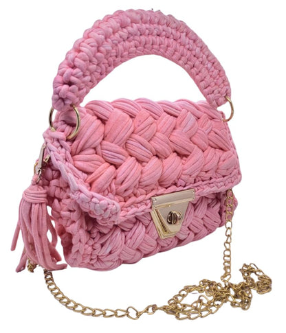 Trend Overseas T-shirt Cotton Yarn handbag Luxury crochet purse Sling bag evening bags luxury handbag