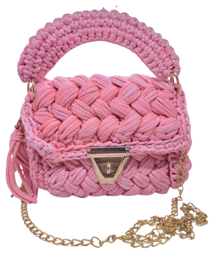 Trend Overseas T-shirt Cotton Yarn handbag Luxury crochet purse Sling bag evening bags luxury handbag