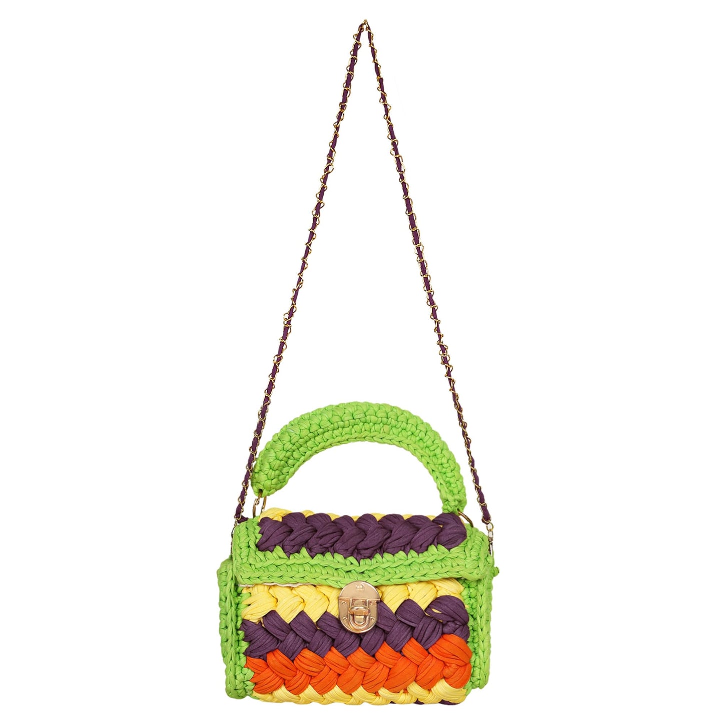 Trend Overseas T-shirt Cotton Yarn handbag Luxury crochet purse Sling bag evening bags luxury handbag