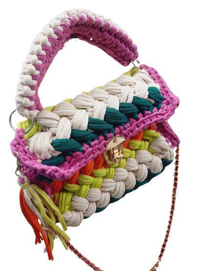 Trend Overseas T-shirt Cotton Yarn handbag Luxury crochet purse Sling bag evening bags luxury handbag