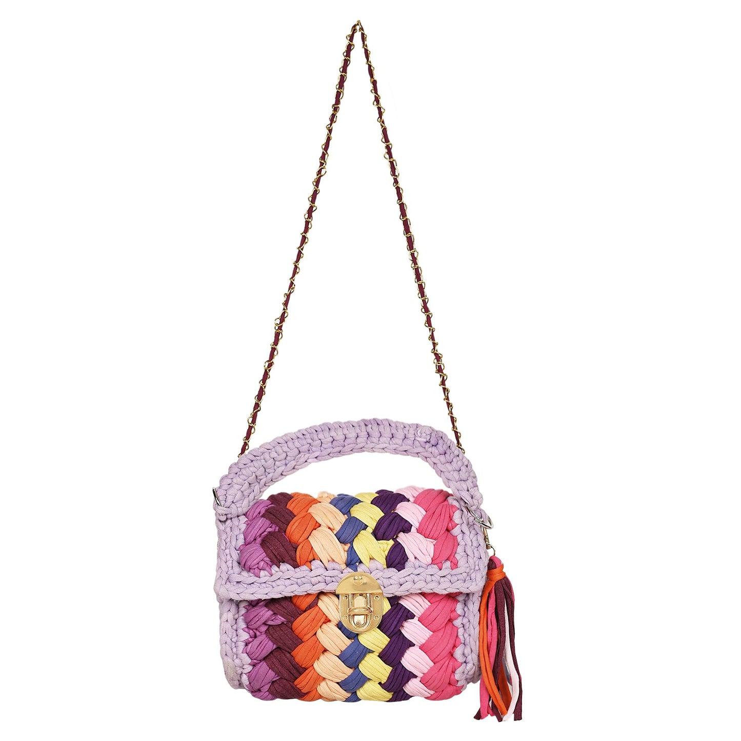 Trend Overseas T-shirt Cotton Yarn handbag Luxury crochet purse Sling bag evening bags luxury handbag