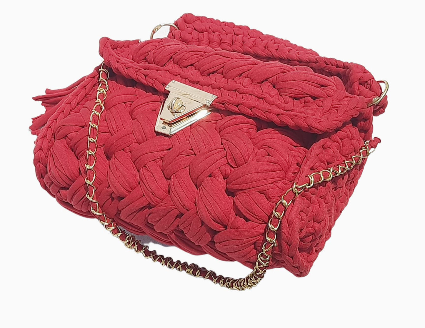 Trend Overseas T-shirt Cotton Yarn handbag Luxury crochet purse Sling bag evening bags luxury handbag