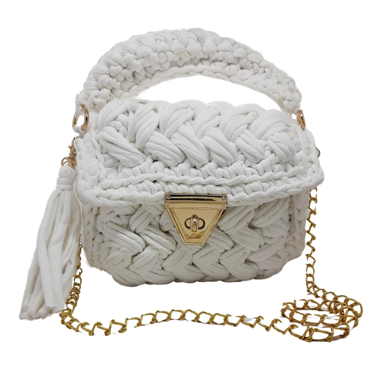 Trend Overseas T-shirt Cotton Yarn handbag Luxury crochet purse Sling bag evening bags luxury handbag