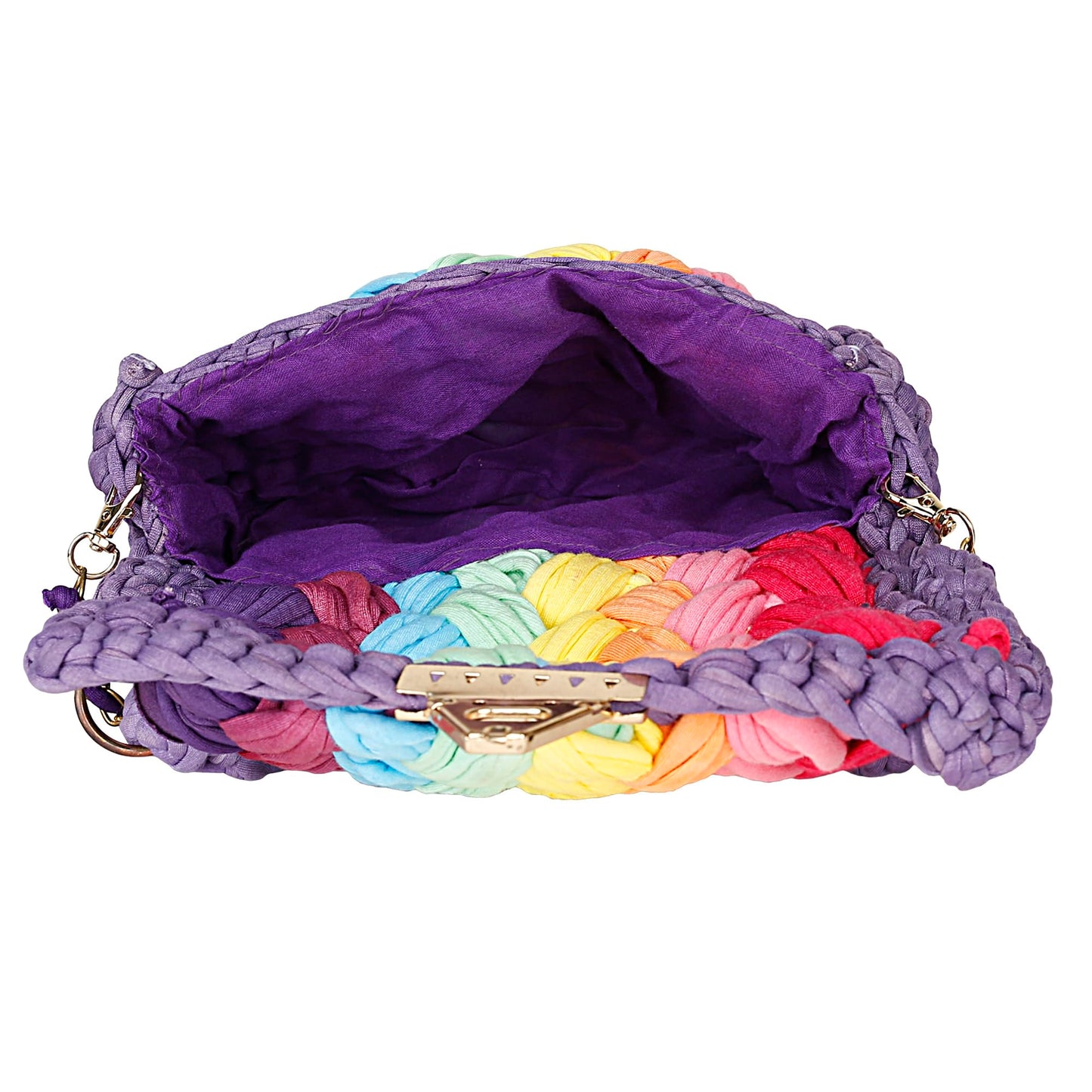 Trend Overseas T-shirt Cotton Yarn handbag Luxury crochet purse Sling bag evening bags luxury handbag