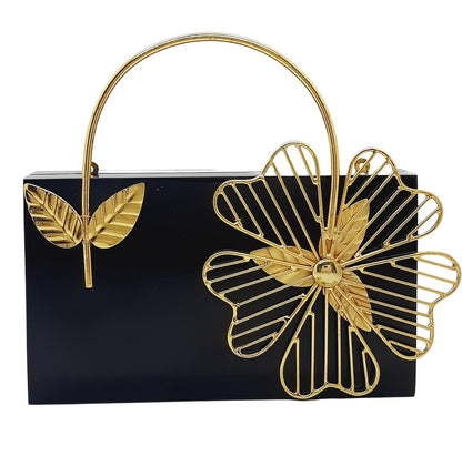 Trend Overseas Bridal Acrylic Clutch Hand Clutches for Girls - Luxury and Fashionable Resin Acrylic Purse for Women - Perfect for Parties and Special Occasions