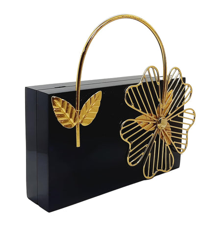 Trend Overseas Bridal Acrylic Clutch Hand Clutches for Girls - Luxury and Fashionable Resin Acrylic Purse for Women - Perfect for Parties and Special Occasions