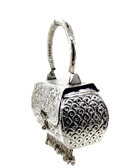 Trend Overseas Girls/Women Small Size Handle Clutch Brass metal bag Ethnic clutch