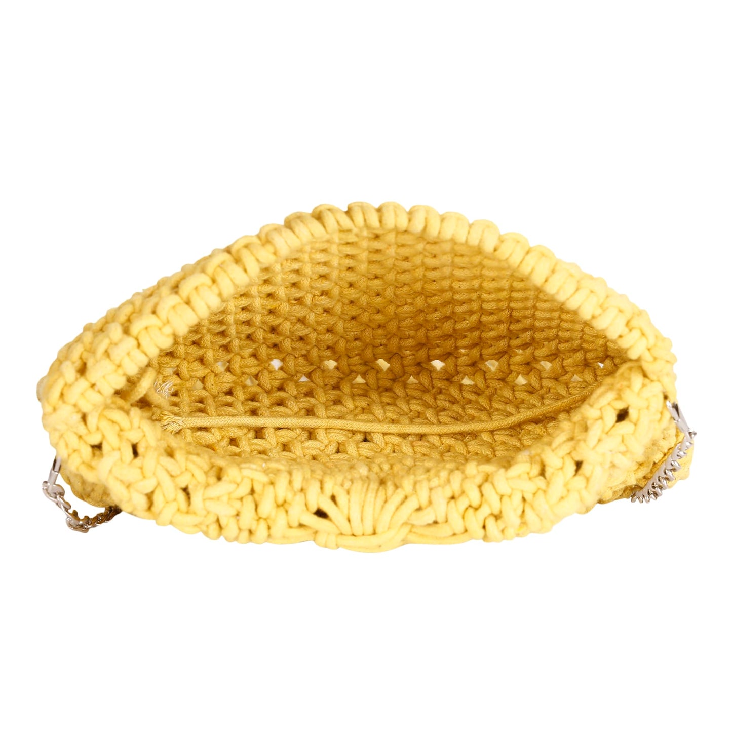 Trend Overseas Handwoven Crochet Macrame Bag Cotton Rope Handbag - Lightweight, Adjustable and Detachable Strap, Perfect for Teenagers and Kids