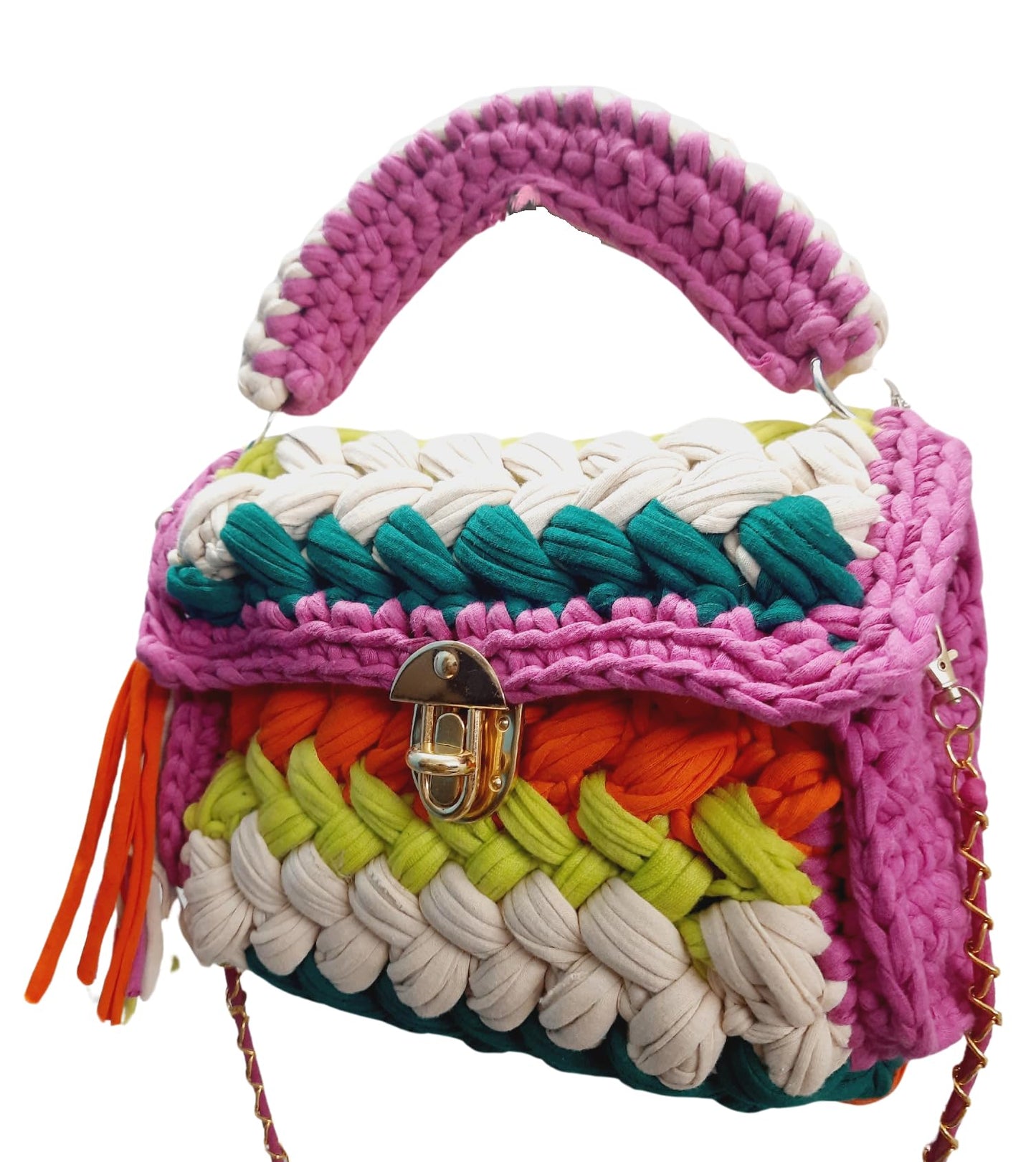 Trend Overseas T-shirt Cotton Yarn handbag Luxury crochet purse Sling bag evening bags luxury handbag