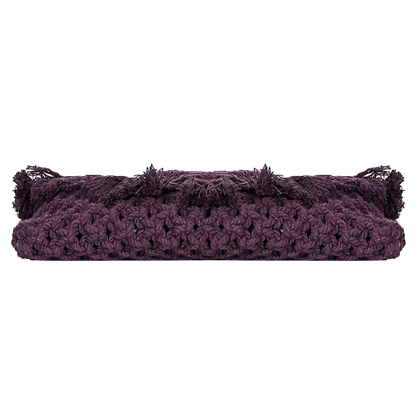 Trend Overseas Teenager Kids Women/Girl Handwoven Crochet Macrame Cotton rope Handbag Crossbody Bag cum Clutch