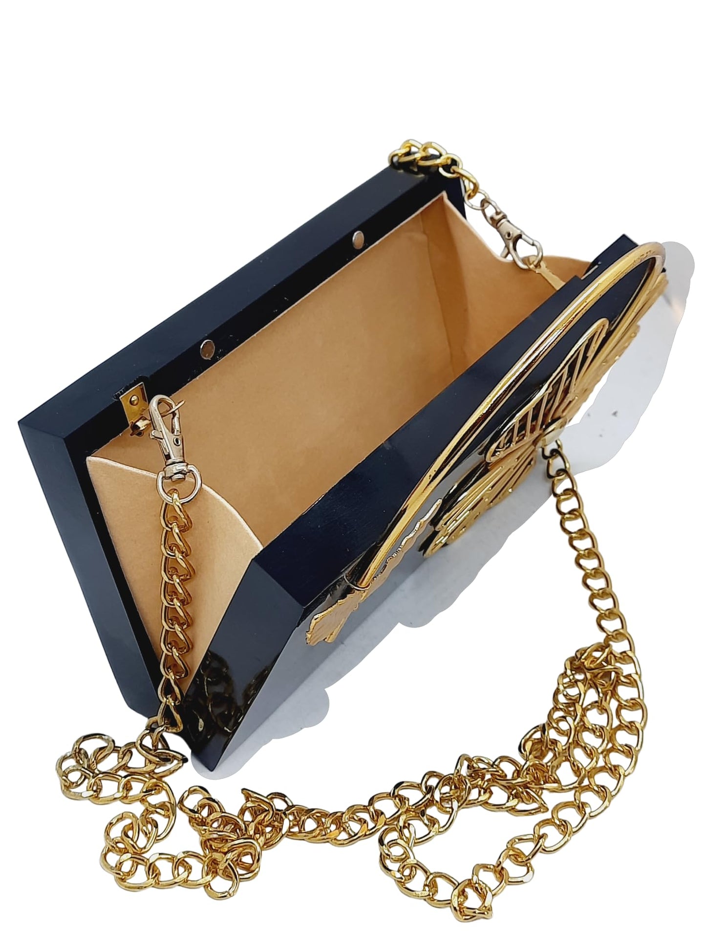 Trend Overseas Bridal Acrylic Clutch Hand Clutches for Girls - Luxury and Fashionable Resin Acrylic Purse for Women - Perfect for Parties and Special Occasions
