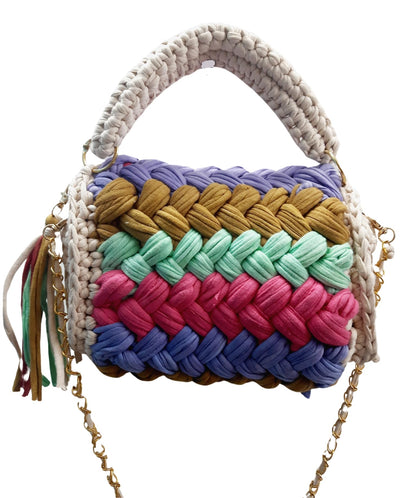 Trend Overseas T-shirt Cotton Yarn handbag Luxury crochet purse Sling bag evening bags luxury handbag