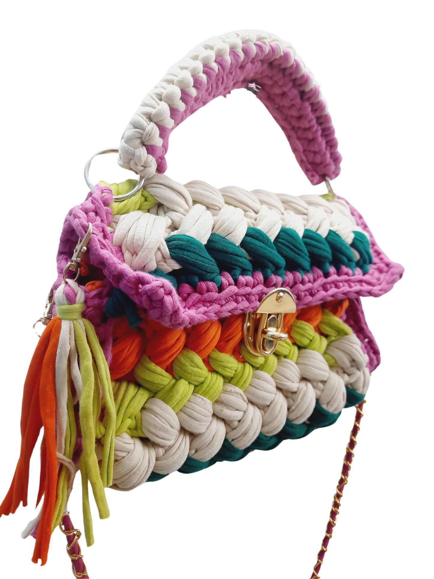 Trend Overseas T-shirt Cotton Yarn handbag Luxury crochet purse Sling bag evening bags luxury handbag