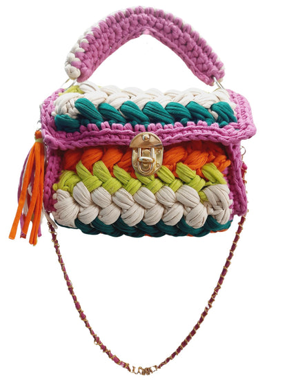 Trend Overseas T-shirt Cotton Yarn handbag Luxury crochet purse Sling bag evening bags luxury handbag