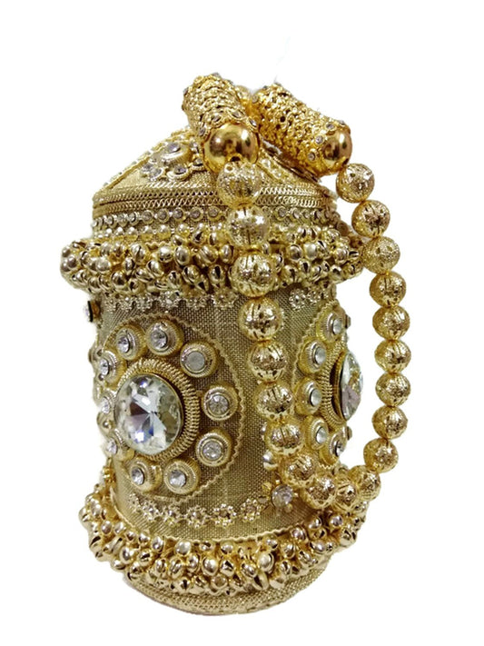 Trend Overseas Golden Round Handle clutch