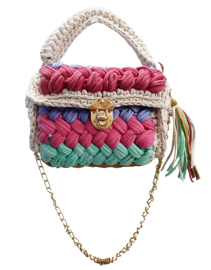 Trend Overseas T-shirt Cotton Yarn handbag Luxury crochet purse Sling bag evening bags luxury handbag