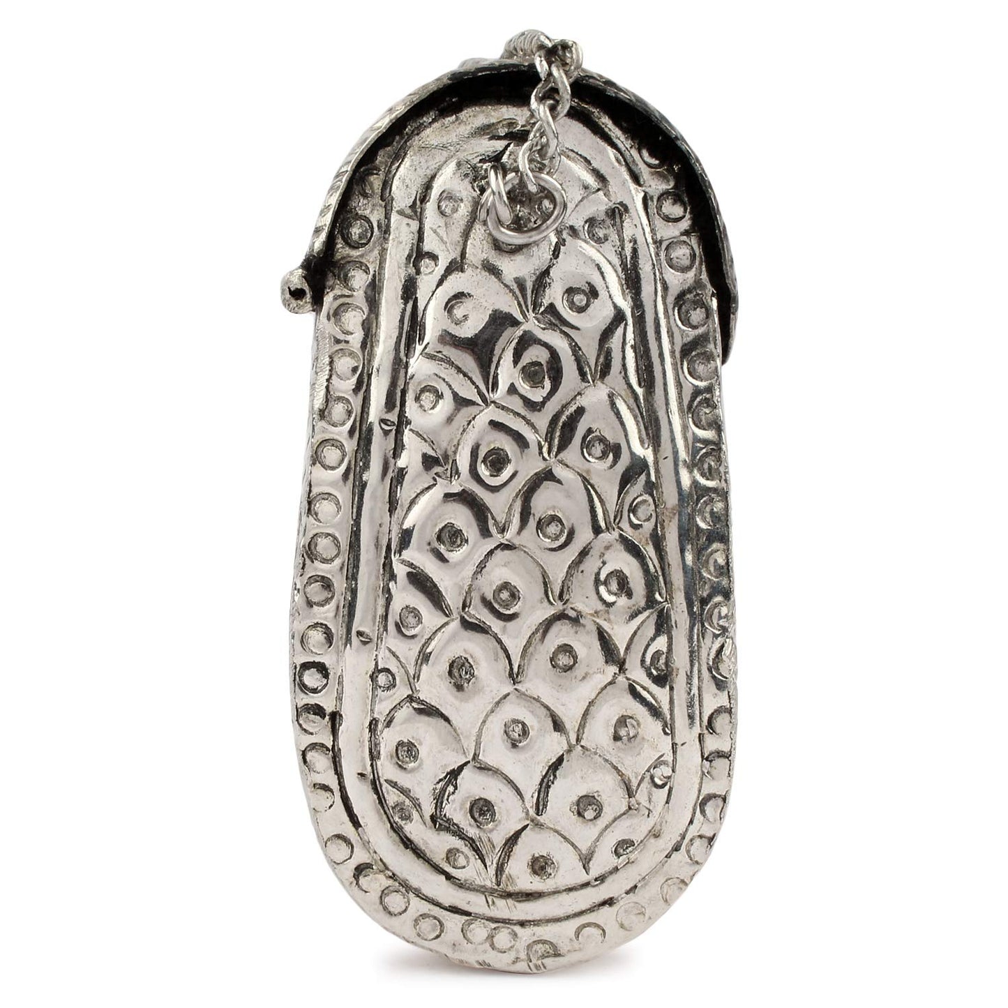 Trend Overseas Bridal Women's Antique Brass Purse Ethnic Handmade Metal Clutch Bag