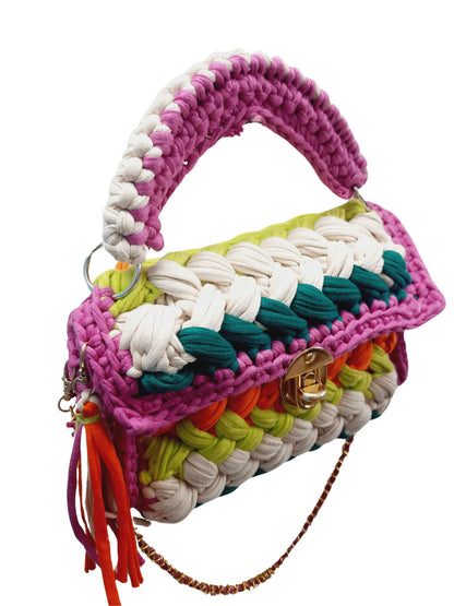 Trend Overseas T-shirt Cotton Yarn handbag Luxury crochet purse Sling bag evening bags luxury handbag