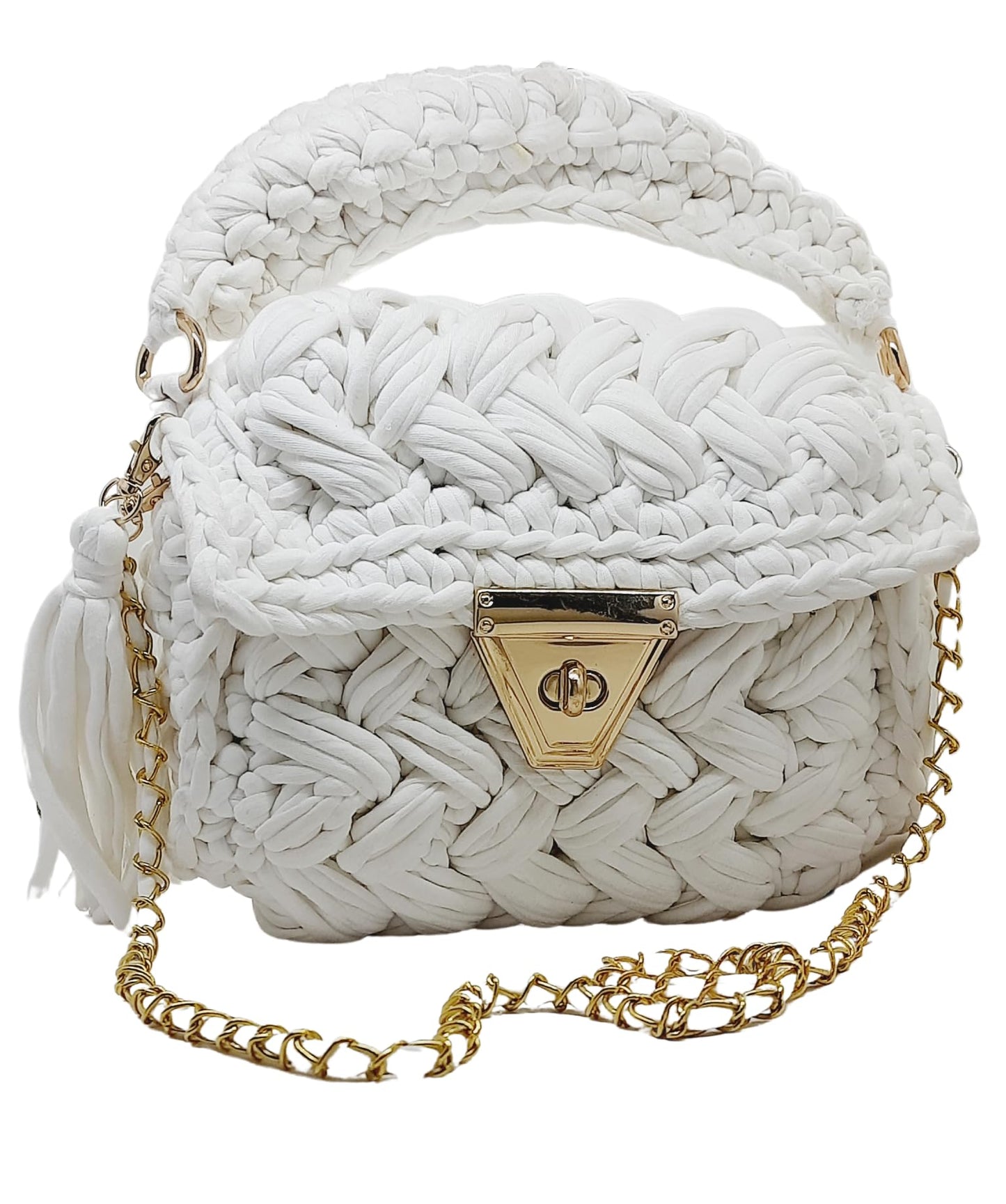 Trend Overseas T-shirt Cotton Yarn handbag Luxury crochet purse Sling bag evening bags luxury handbag