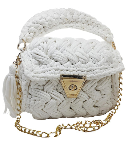 Trend Overseas T-shirt Cotton Yarn handbag Luxury crochet purse Sling bag evening bags luxury handbag