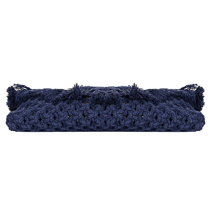 Trend Overseas Teenager Kids Women/Girl Handwoven Crochet Macrame Cotton rope Handbag Crossbody Bag cum Clutch