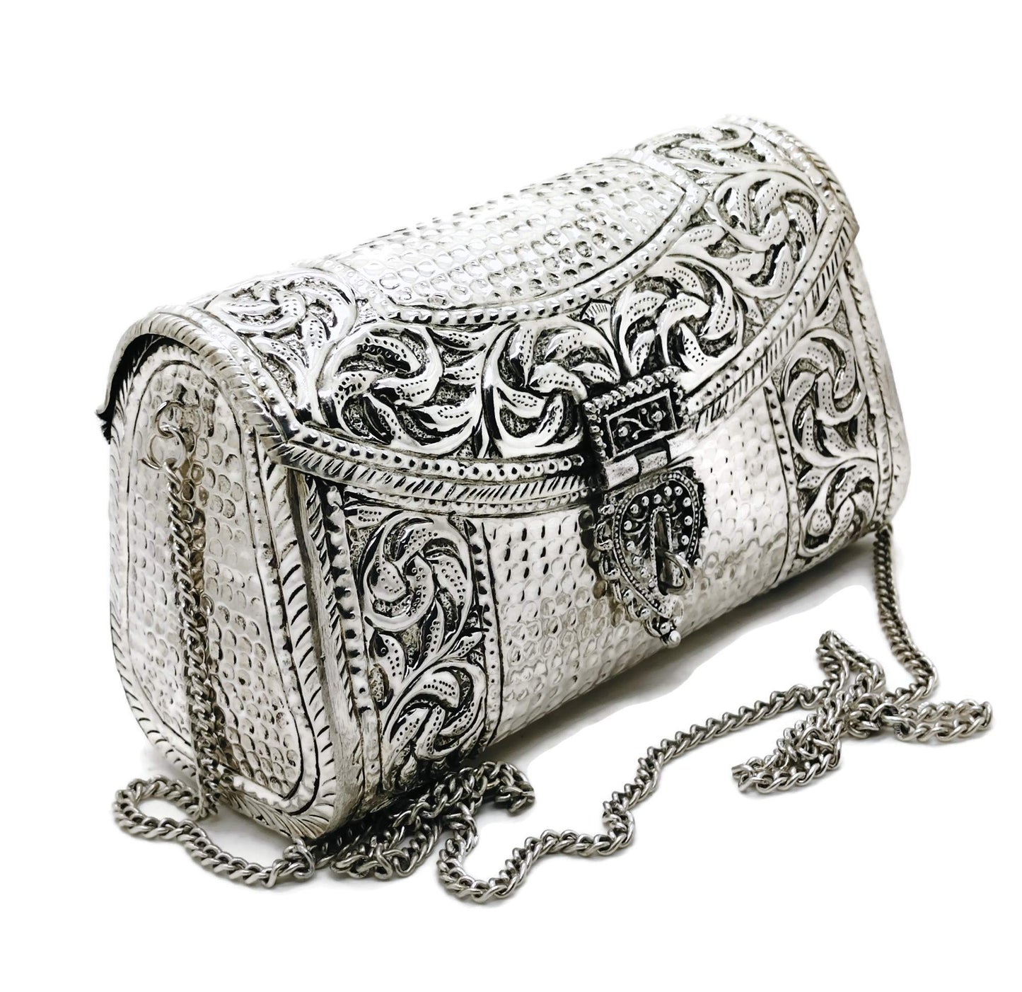 Trend Overseas women gift bridal bag Brass Metal Clutch Sling Bag Indian Ethnic Antique clutch