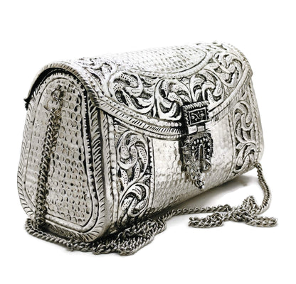 Trend Overseas women gift bridal bag Brass Metal Clutch Sling Bag Indian Ethnic Antique clutch