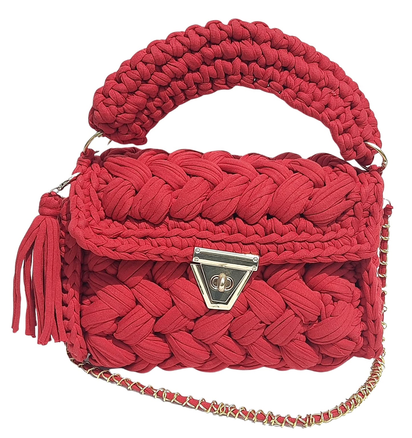 Trend Overseas T-shirt Cotton Yarn handbag Luxury crochet purse Sling bag evening bags luxury handbag
