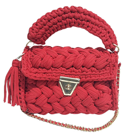 Trend Overseas T-shirt Cotton Yarn handbag Luxury crochet purse Sling bag evening bags luxury handbag