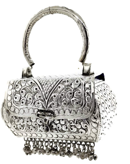 Trend Overseas Girls/Women Small Size Handle Clutch Brass metal bag Ethnic clutch