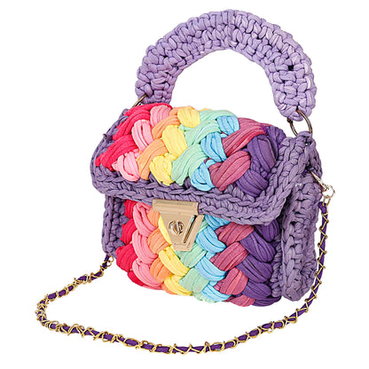 Trend Overseas T-shirt Cotton Yarn handbag Luxury crochet purse Sling bag evening bags luxury handbag