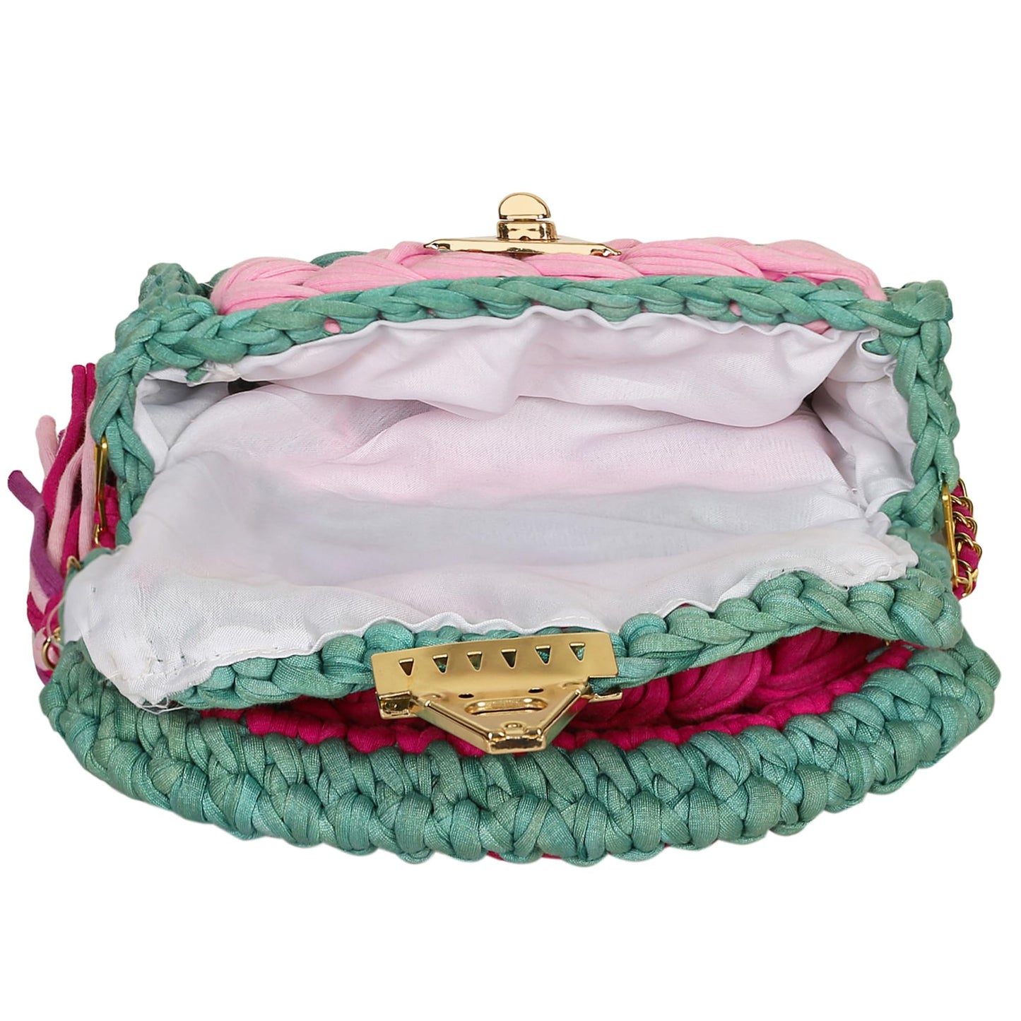Trend Overseas T-shirt Cotton Yarn handbag Luxury crochet purse Sling bag evening bags luxury handbag