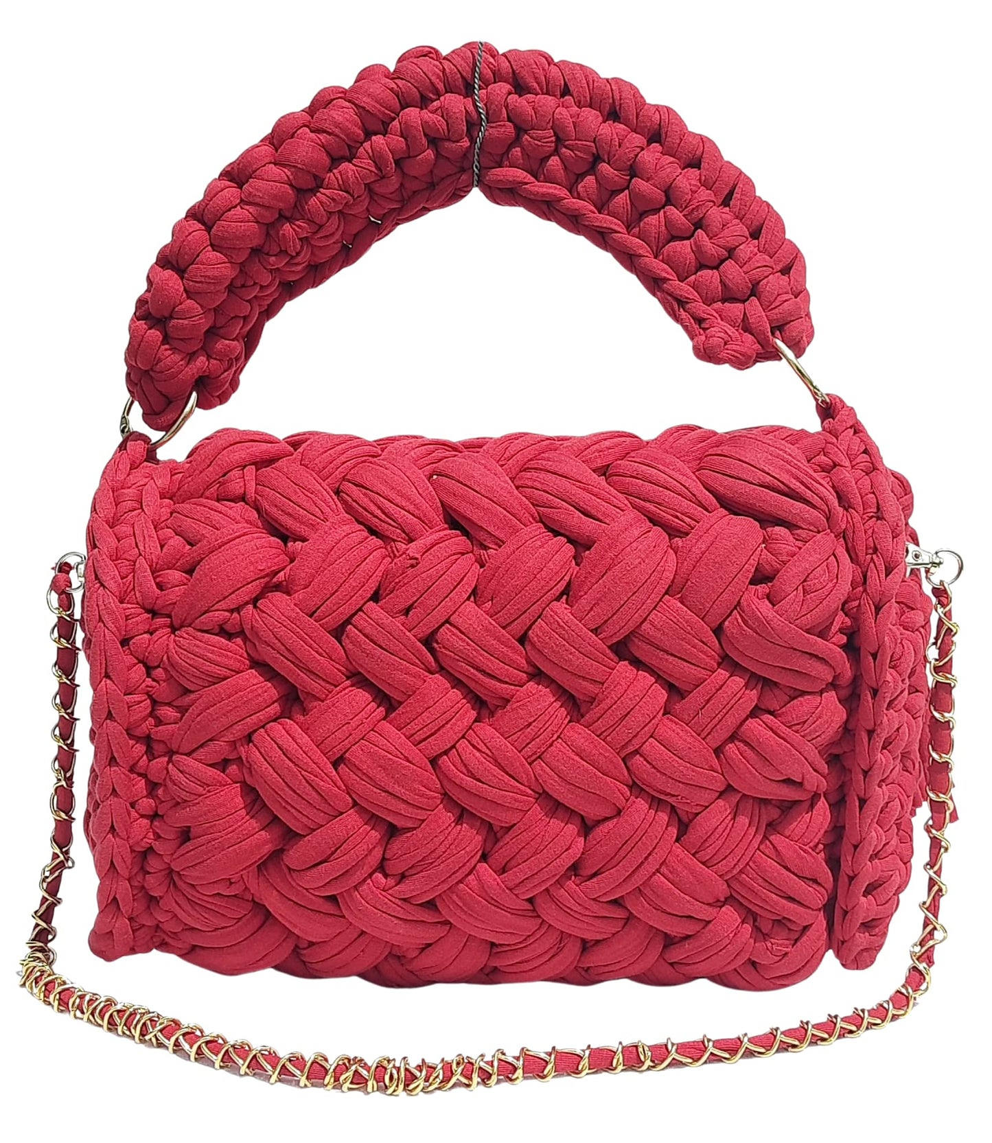Trend Overseas T-shirt Cotton Yarn handbag Luxury crochet purse Sling bag evening bags luxury handbag