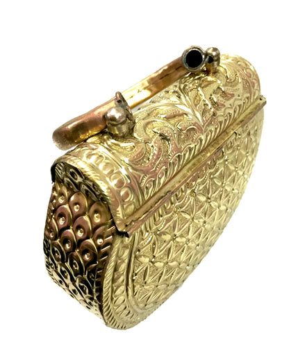 Trend Overseas Golden clutches Vintage Handmade Brass metal purse Hand clutch Handbag for women party Bride marriage clutch
