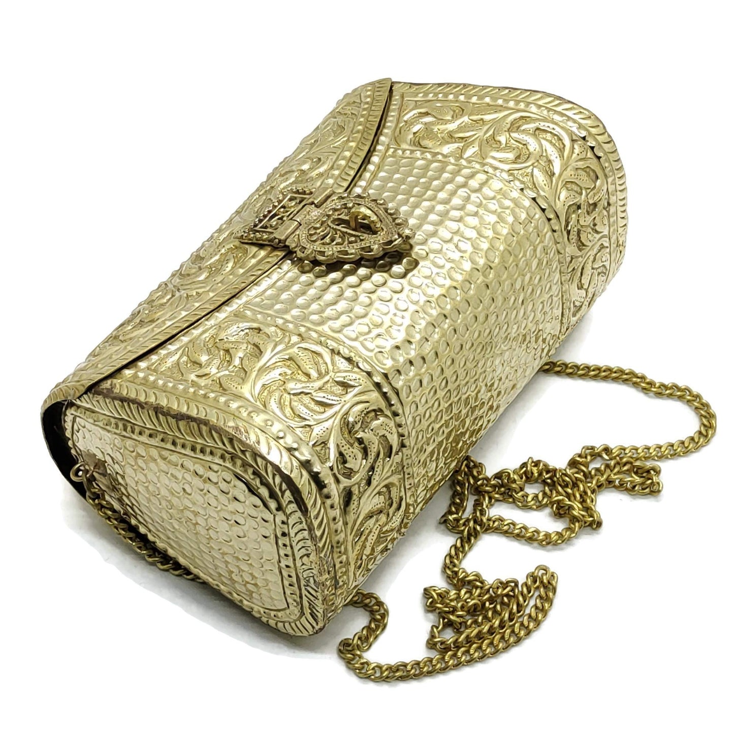 Trend Overseas women gift bridal bag Brass Metal Clutch Sling Bag Indian Ethnic Antique clutch