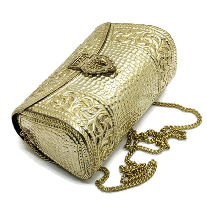 Trend Overseas women gift bridal bag Brass Metal Clutch Sling Bag Indian Ethnic Antique clutch